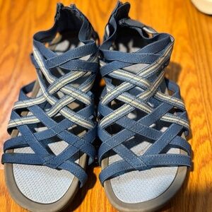 BareTraps Navy Strappy Sandals